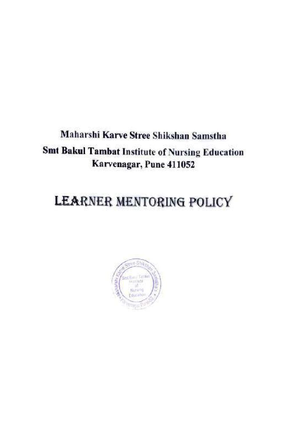 Learner-Mentoring-Policy