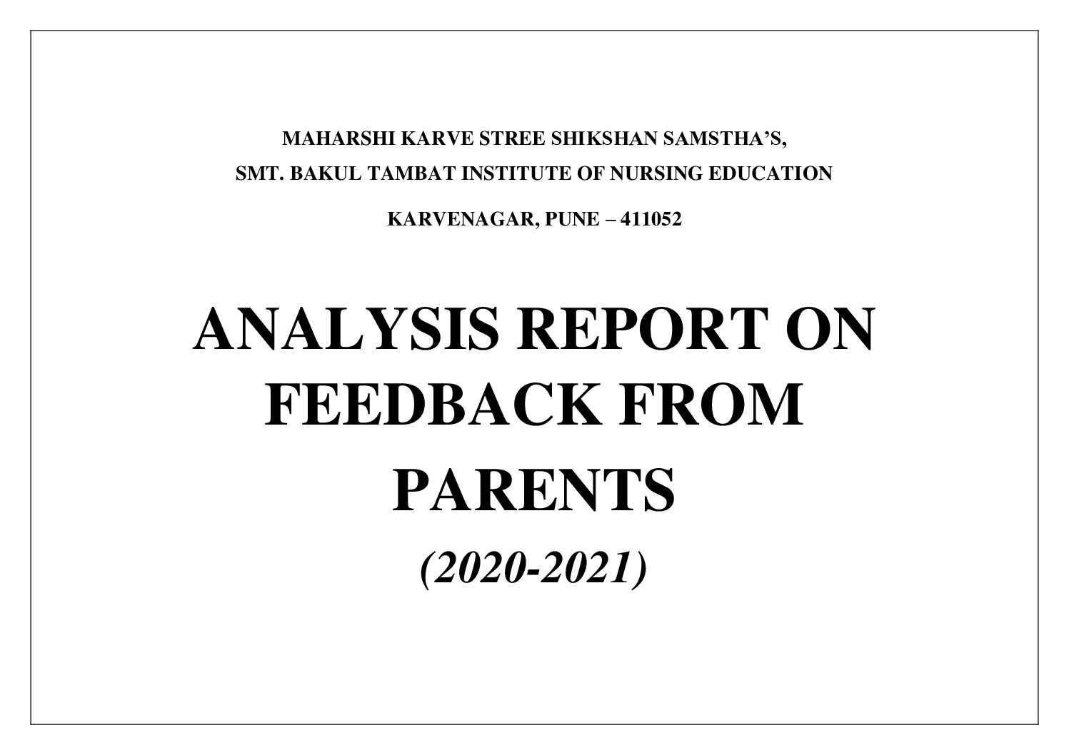 parents feedback