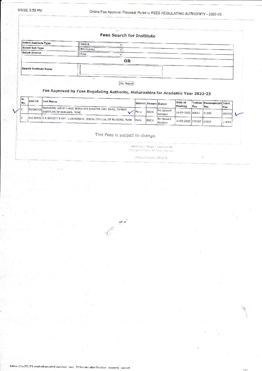 FRA-Approved-fees-2022-23