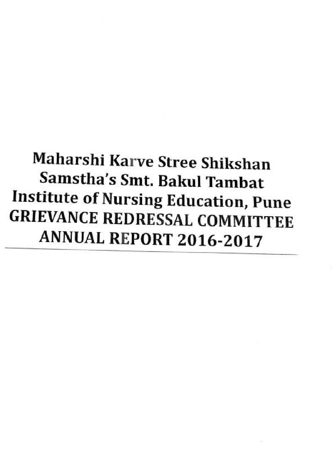 Grievance-redressal-committee-annual-report