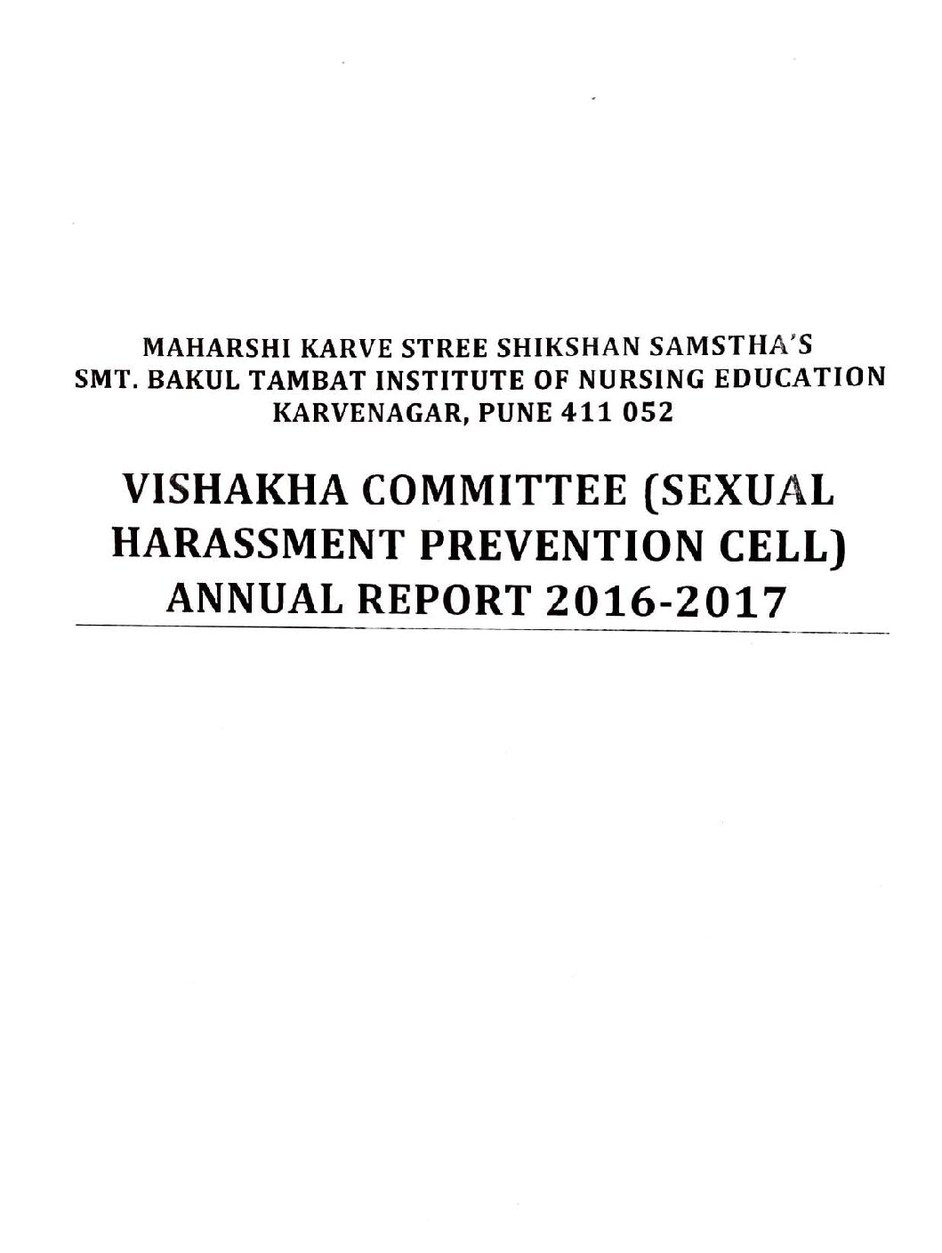 Vishakha-and-anti-ragging-committee-report